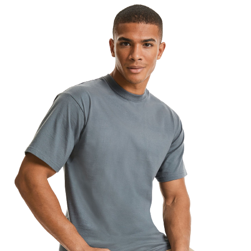 man wearing Russell Classic Unisex T-Shirt