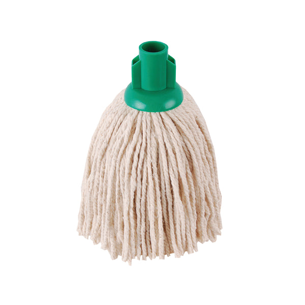 A pack of 10 green 12oz 2Work PY smooth socket mops.