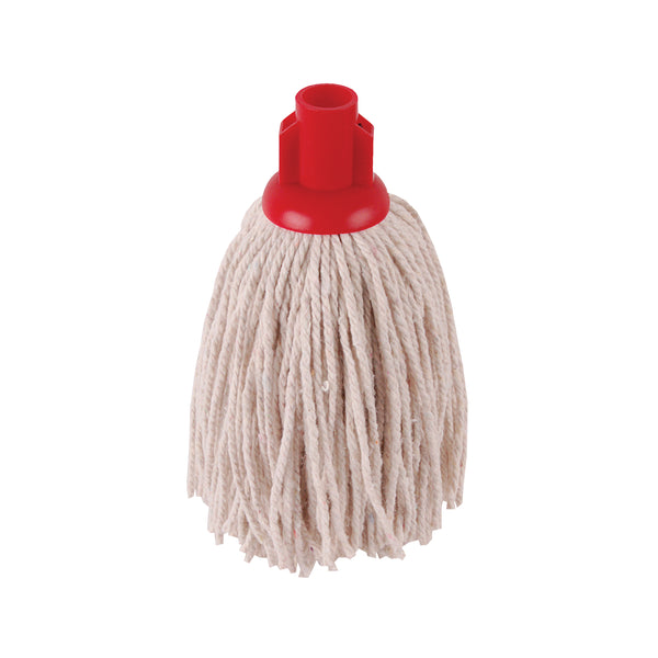A pack of 10 red 12oz 2Work PY smooth socket mops.