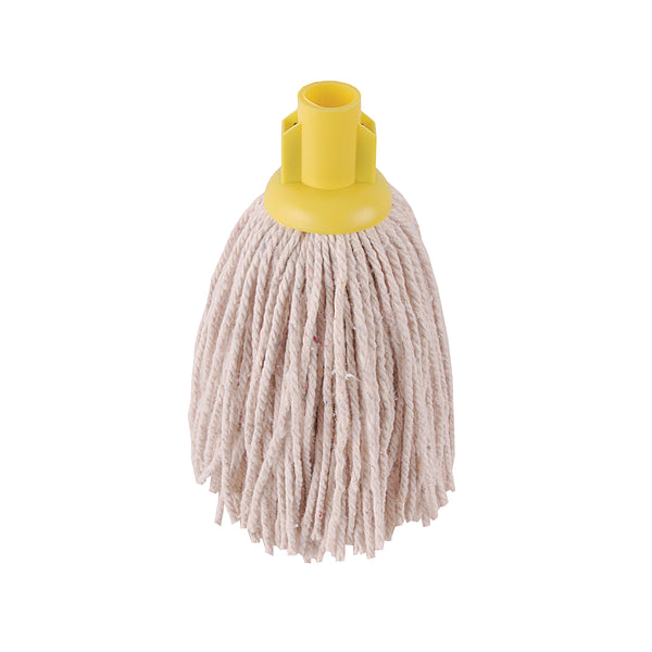 A pack of 10 yellow 12oz 2Work PY smooth socket mops.