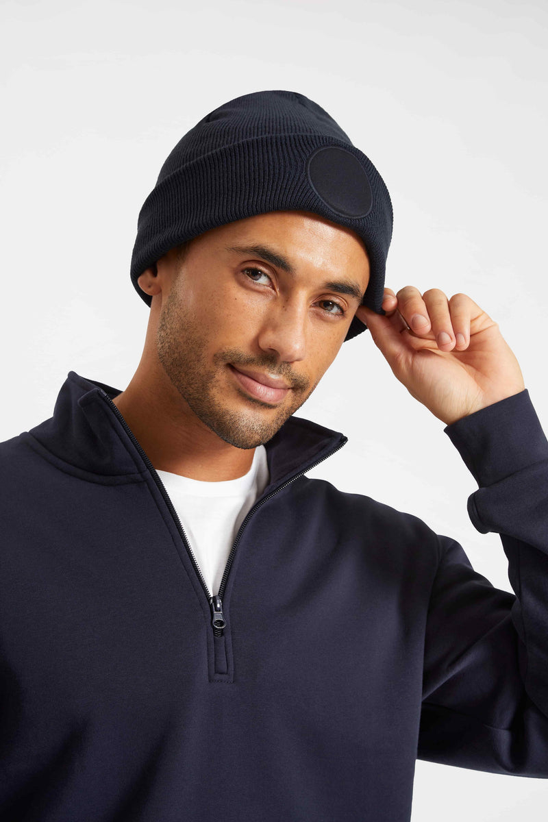 Uneek Circular Patch Beanie - UC412