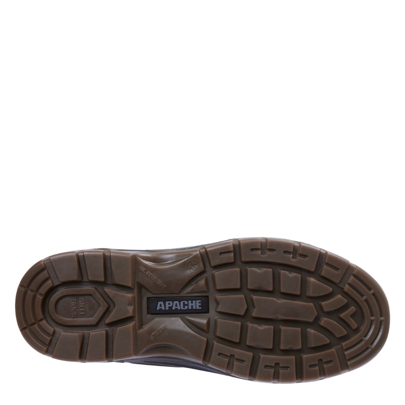 Angled view of the brown AP305 waterproof rigger boot.