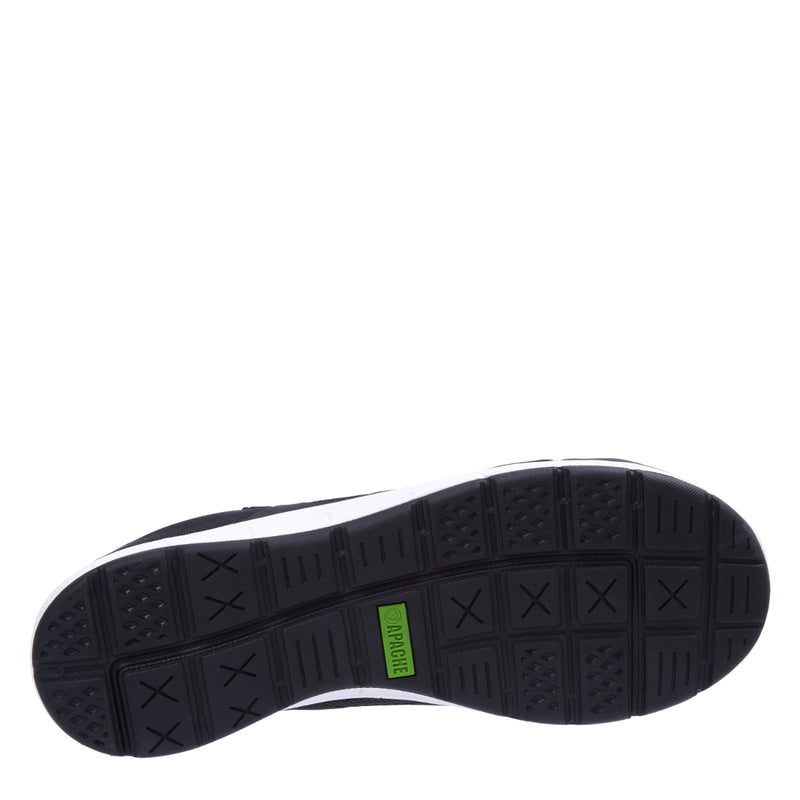 Sleek black Apache Vault safety trainer.