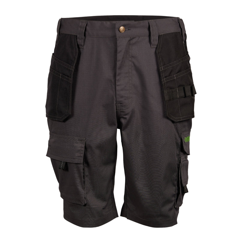 Apache APKHT work shorts in grey with black contrast panels