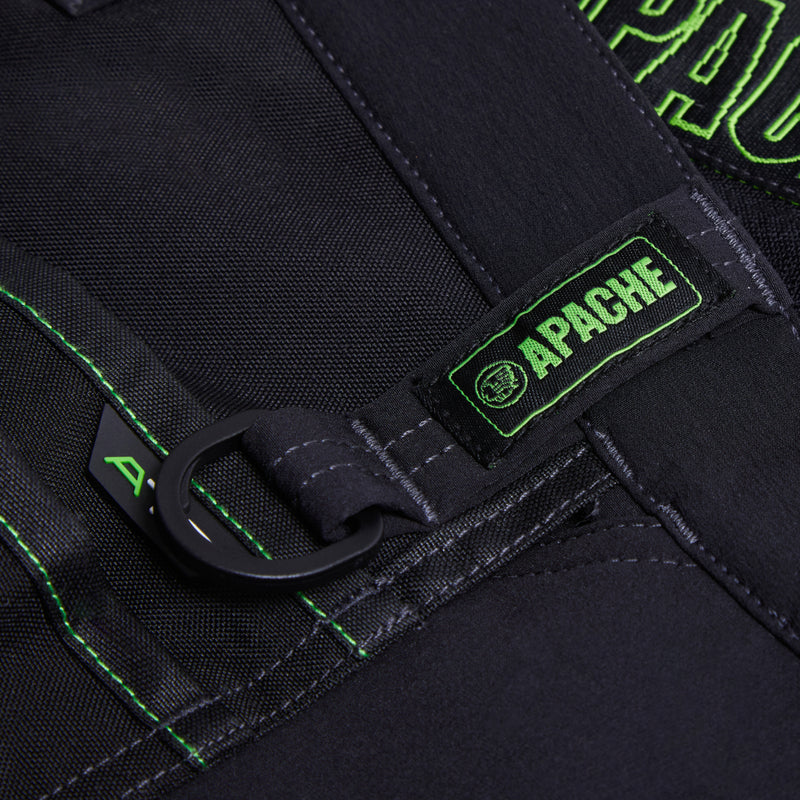 Apache Calgary work trousers in black, showcasing the twin back pockets