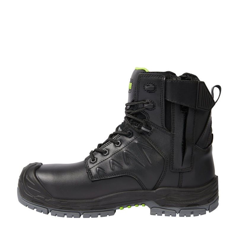 Black Apache Chilliwack boot with reinforced heel.