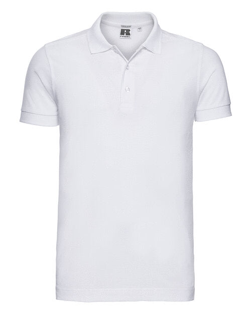Russell Mens Fitted Stretch Polo