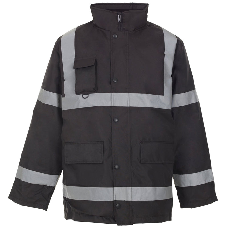 A waterproof and durable Supertouch Security Parka With Tape for all-weather protection.