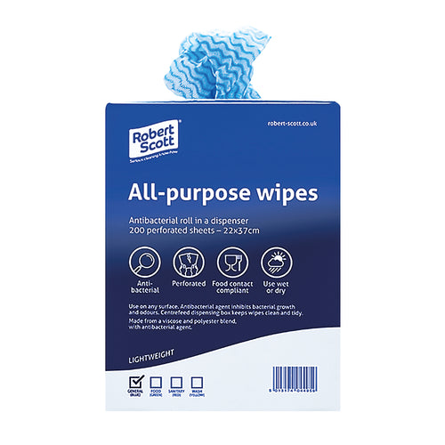 Blue Antibacterial Cloth Box 220x370mm – (Pack of 200)