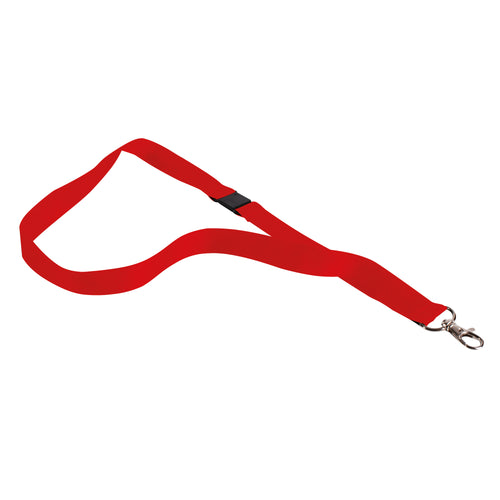 Announce Textile Badge Necklace Red – (Pack of 10)