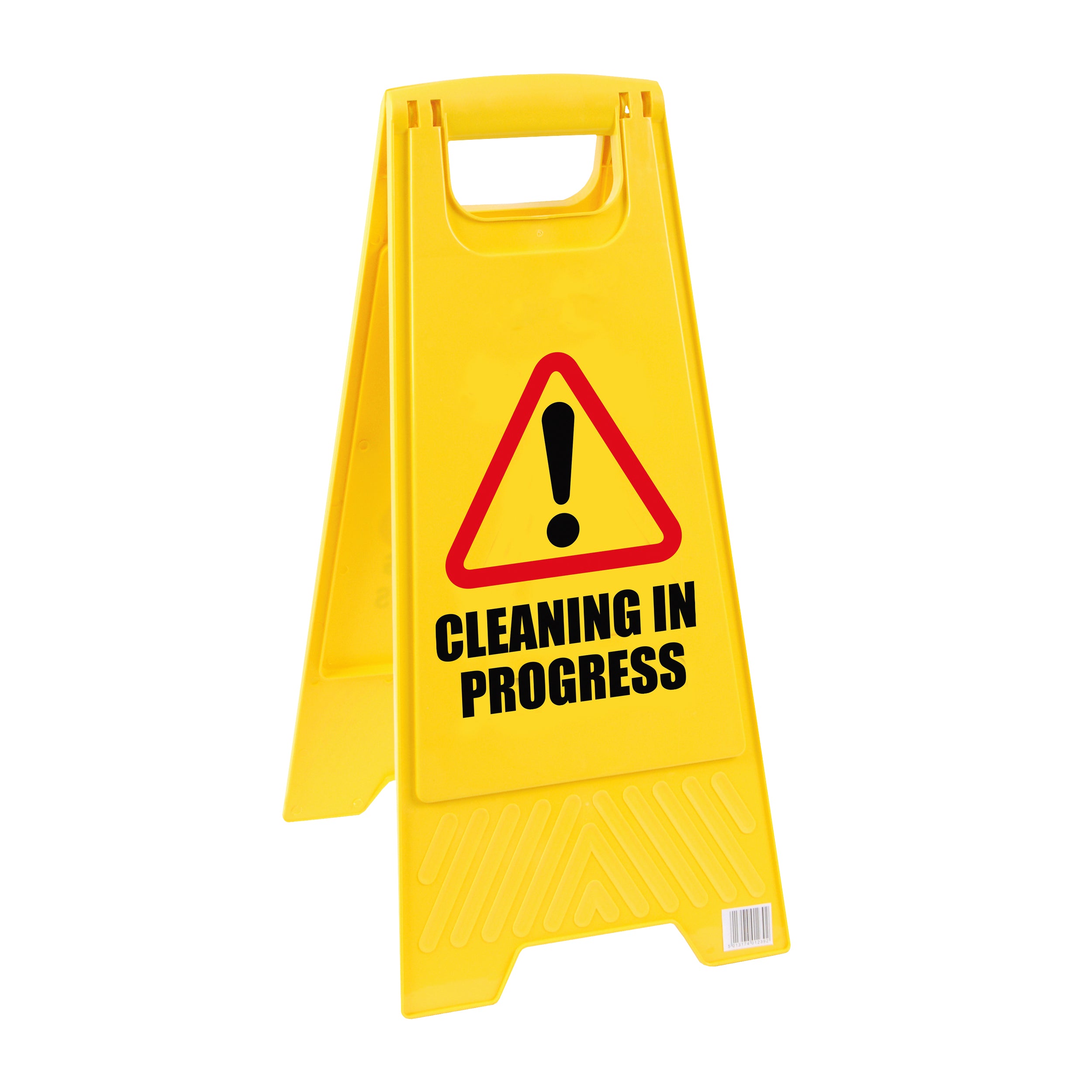 2Work Folding Safety Sign Caution Wet Floor Yellow CNT00356