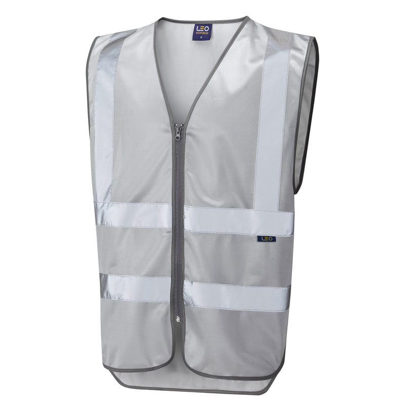 Leo Workwear Commodore Leo Zipped Reflective Waistcoat