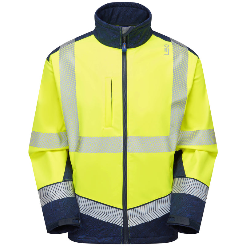 Leo Workwear Bowden Iso 20471 Cl 2 Softshell Jacket