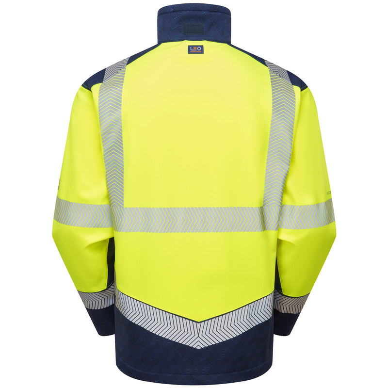 Leo Workwear Bowden Iso 20471 Cl 2 Softshell Jacket