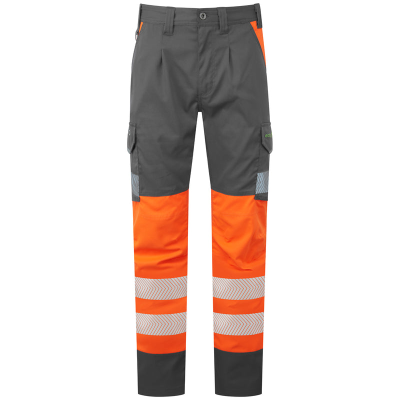 Leo Workwear Winsford Leo Ecoviz Lightweight Polyester Stretch Cargo Trousers