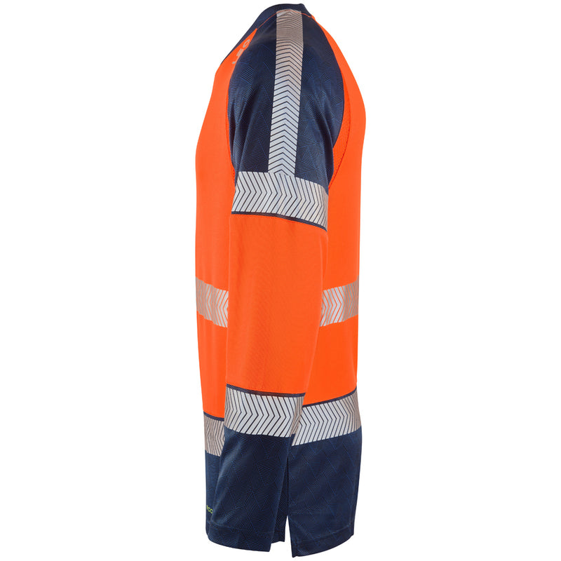 Leo Workwear Ruda Leo Ecoviz Performance+ Dual Colour Long Sleeve T-Shirt