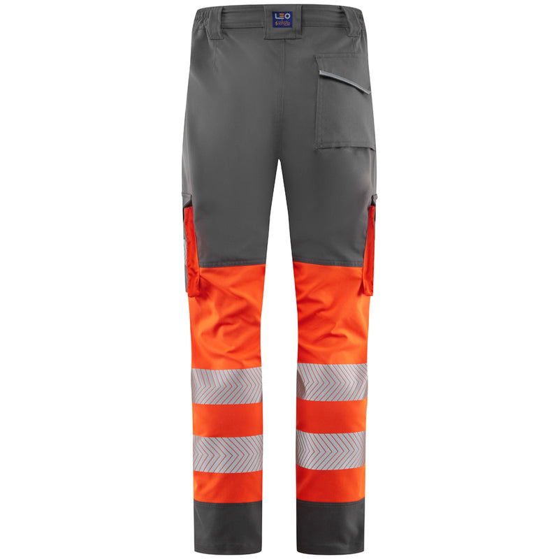 Leo Workwear Winswell Leo Ecoviz Womens Lightweight Polyester Stretch Cargo Trousers