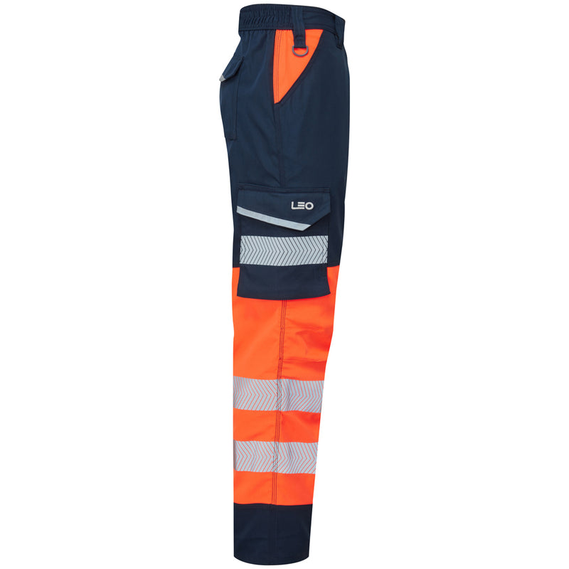 Leo Workwear Winswell Leo Ecoviz Womens Lightweight Polyester Stretch Cargo Trousers