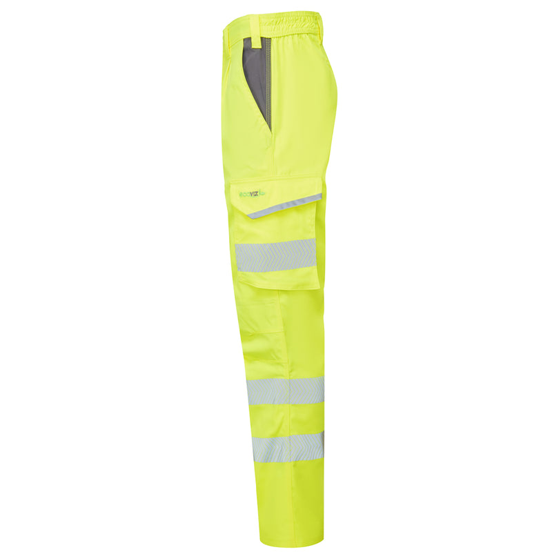 Leo Workwear Winsford Leo Ecoviz Lightweight Polyester Stretch Cargo Trousers