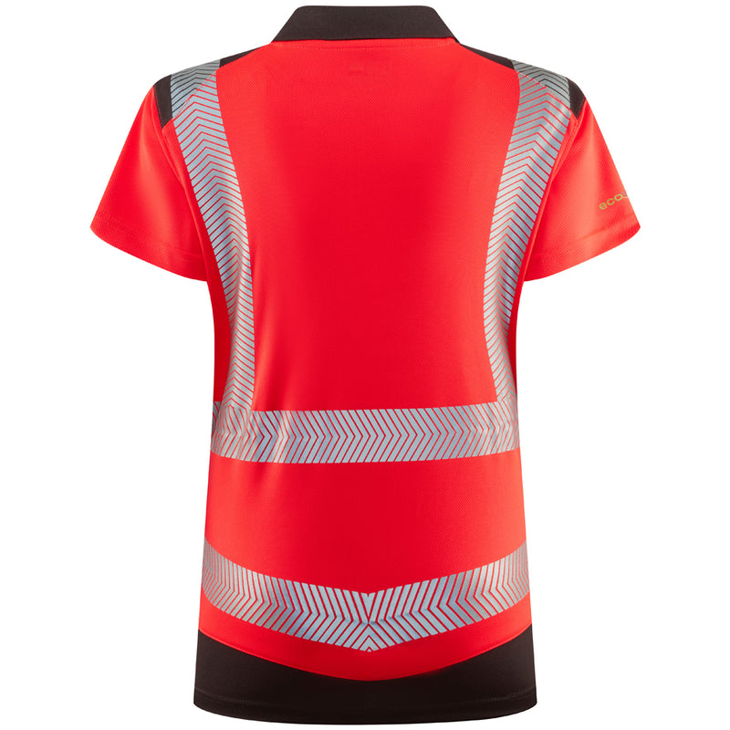Leo Workwear Elmscott Leo Ecoviz Performance+ Womens Dual Colour Polo Sh