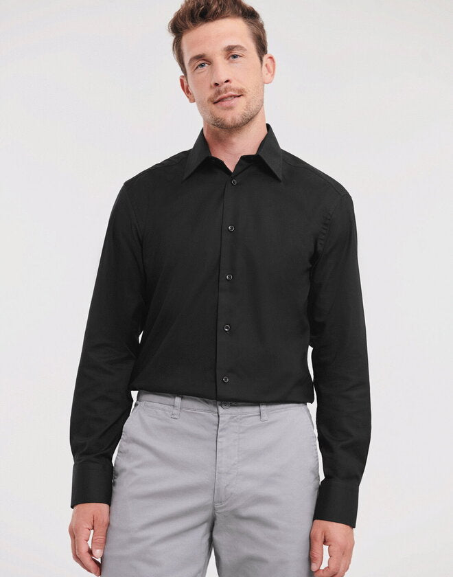 Russell Long Sleeve Tailored Oxford Shirt
