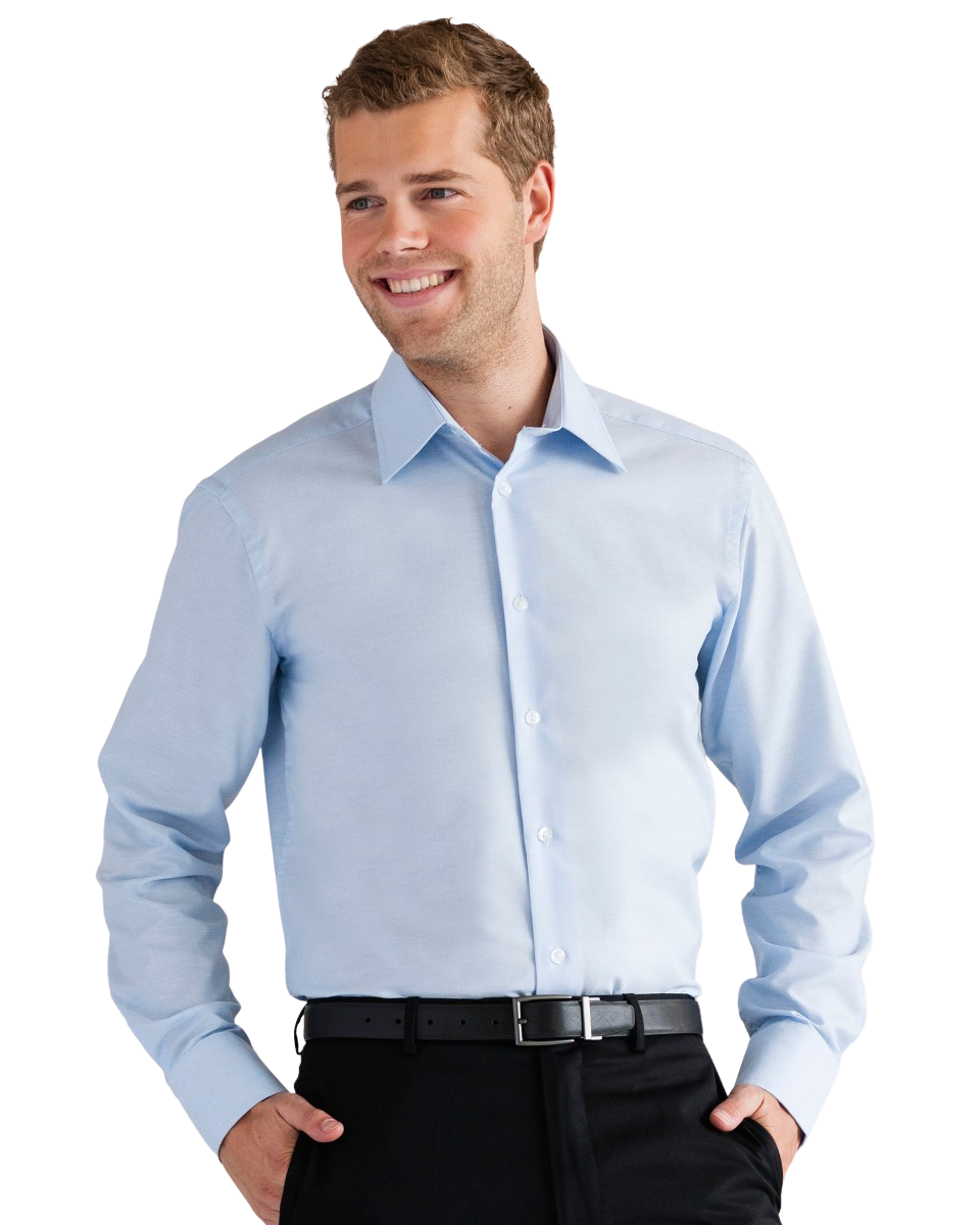 Russell Long Sleeve Tailored Oxford Shirt Oxford Blue
