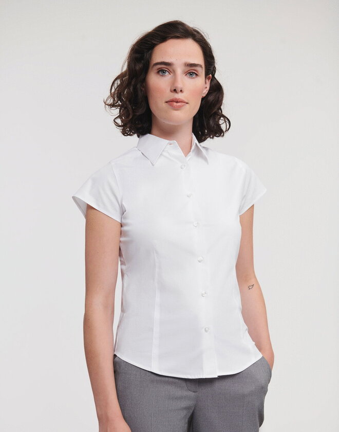 Russell Ladies Short Sleeve Fitted Shirt