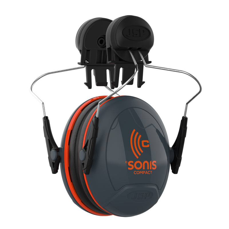 JSP Sonis® Compact Full Brim Helmet Mounted Ear Defenders