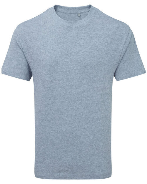 Flat lay of the Anthem AM015 men's heavyweight tee in classic gym grey.