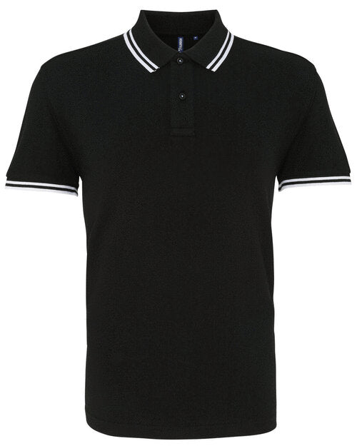 Asquith And Fox Mens Classic Fit Tipped Polo