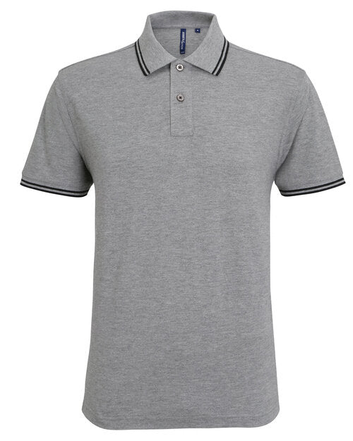 Asquith And Fox Mens Classic Fit Tipped Polo