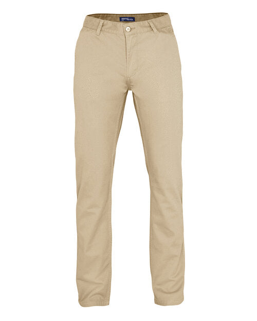 Asquith and Fox men's cotton chinos AQ050 in a versatile natural color, viewed from above.