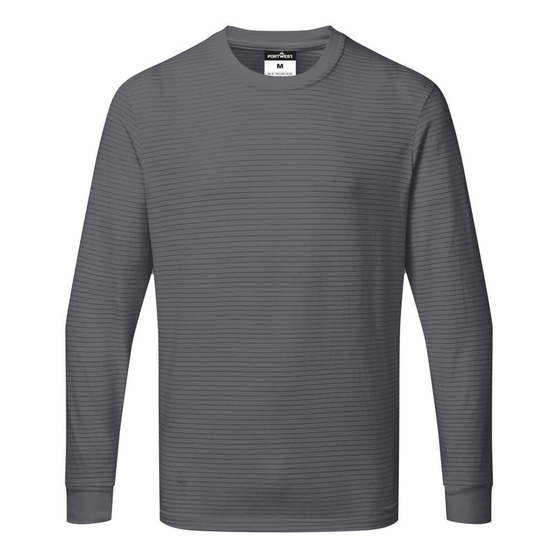 Portwest Anti-Static ESD Long Sleeve T-Shirt