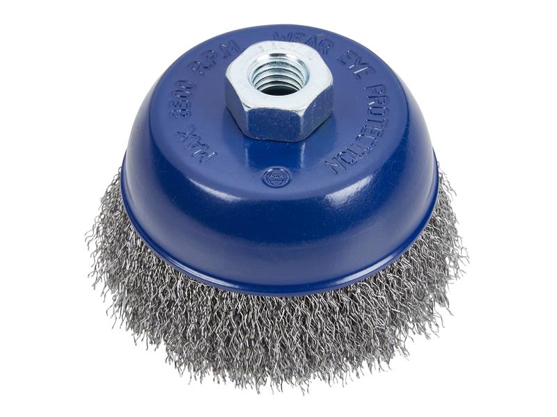 BlueSpot Tools Steel Wire Cup Brush