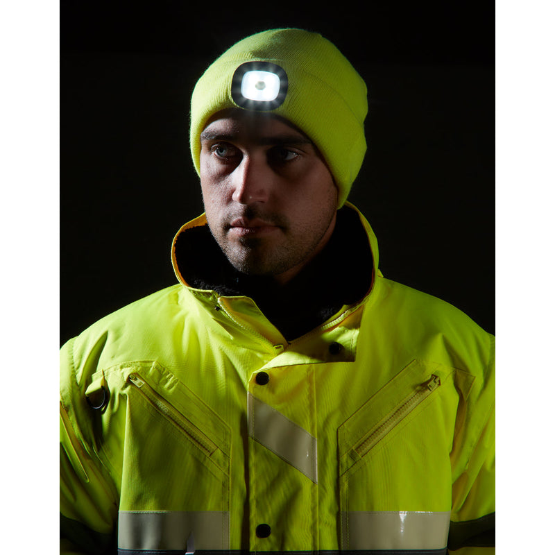 Removable USB rechargeable light unit from the Portwest B029 beanie.