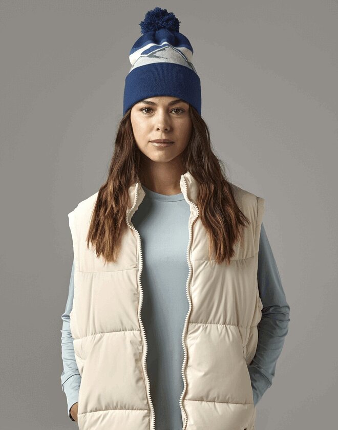 Beechfield Mountain Peaks Pom Pom Beanie