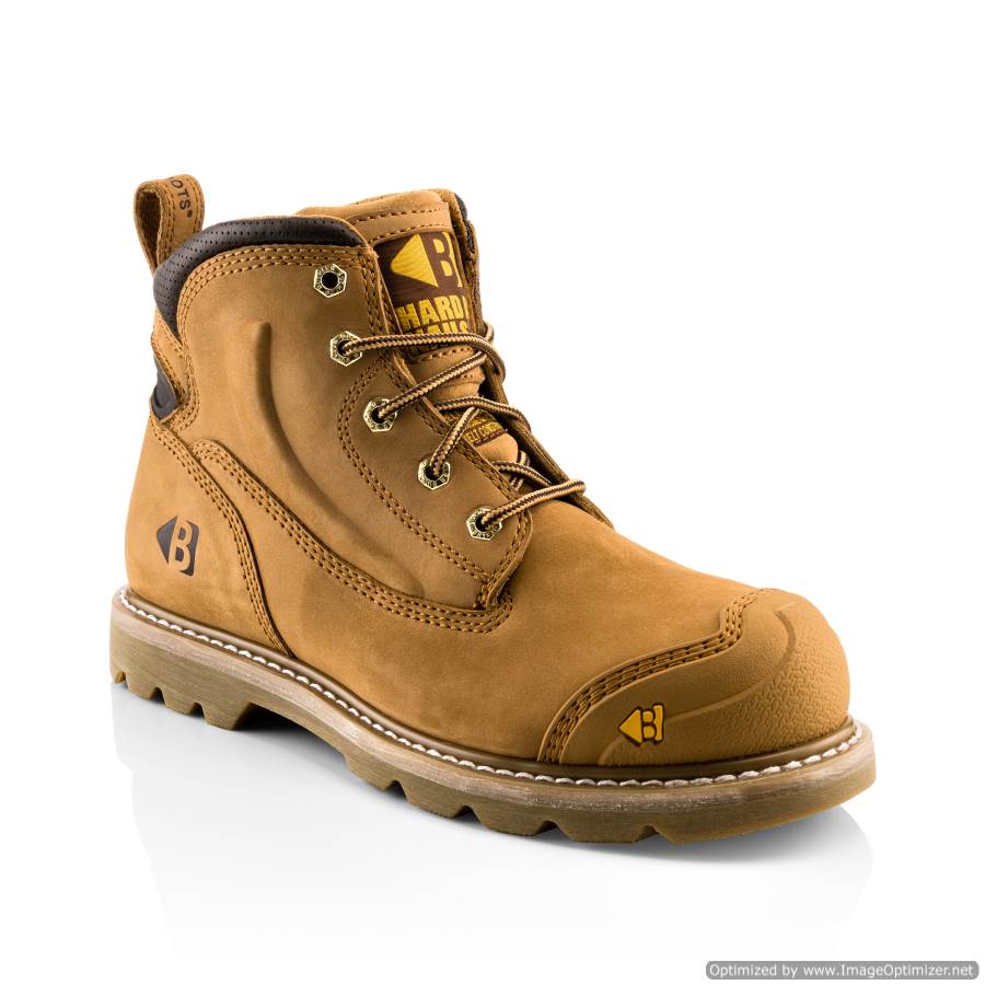 B650 Buckbootz Hard as Nails SB P HRO SRC Honey Goodyear Welted Safety Lace Boot