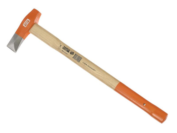 Bahco MCP-2.5-810 Maul with a 3.2kg head and a durable hickory handle for splitting logs.