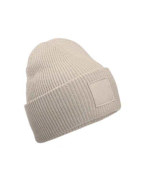 Beechfield Deep Cuffed Tonal Patch Beanie