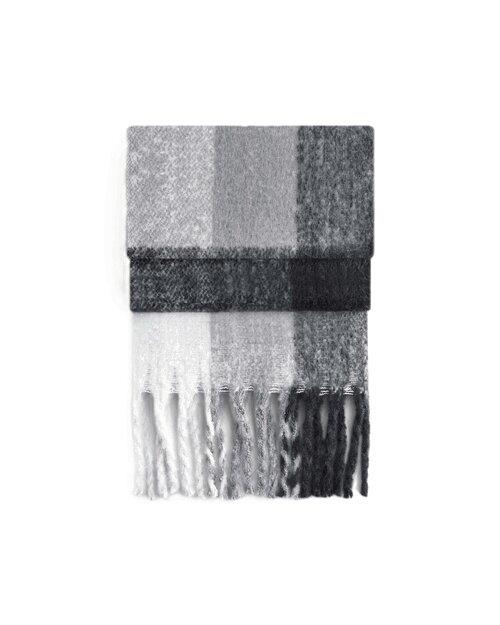 Beechfield Fluffy Check Scarf