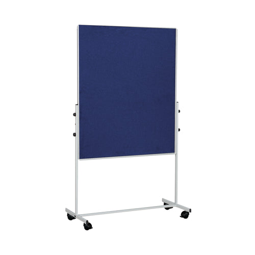 Bi-Office Mobile Felt Board 1500x1200mm Blue EA8327075