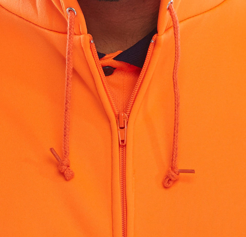 B-Seen Essential Hi-Vis Zipped Hoodie