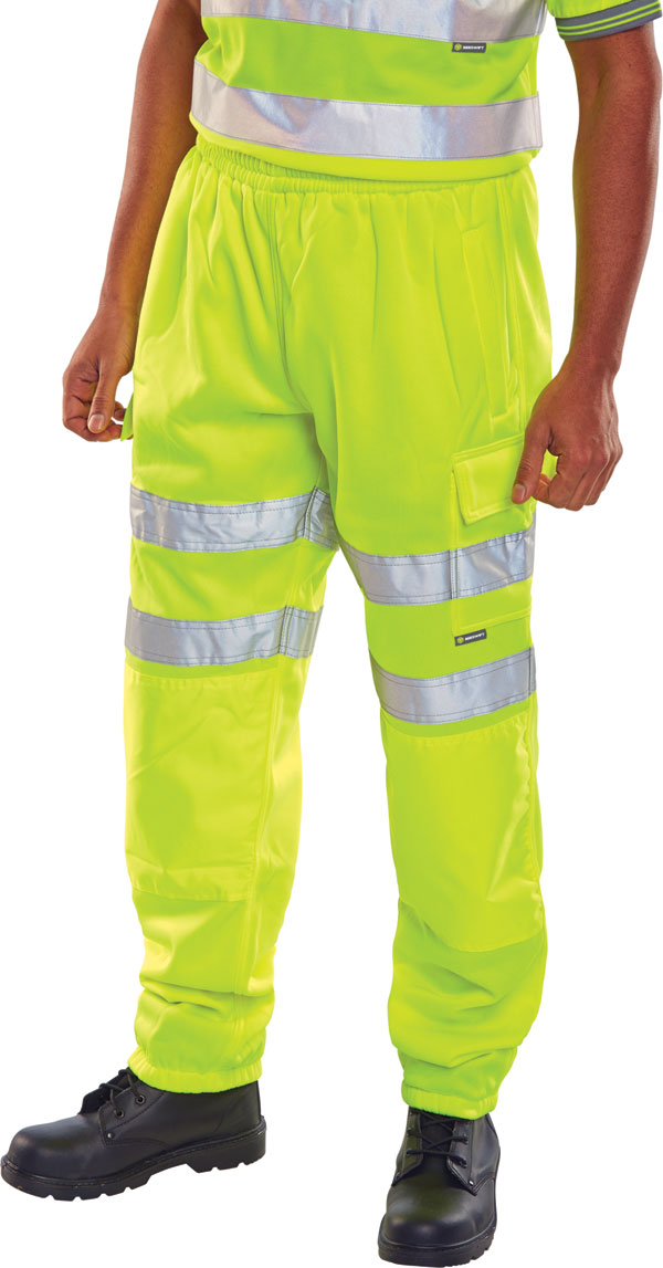 B-Seen Fleece Jogger Hi-Vis Trousers