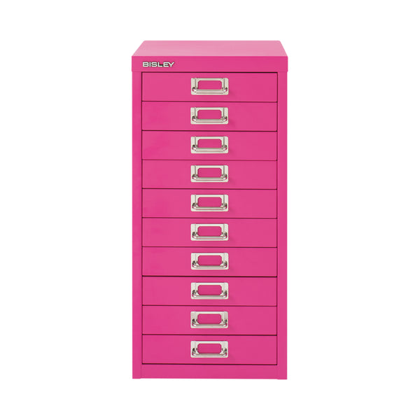 Bisley 10 Multidrawer Cabinet 279x380x590mm Fuchsia BY78742
