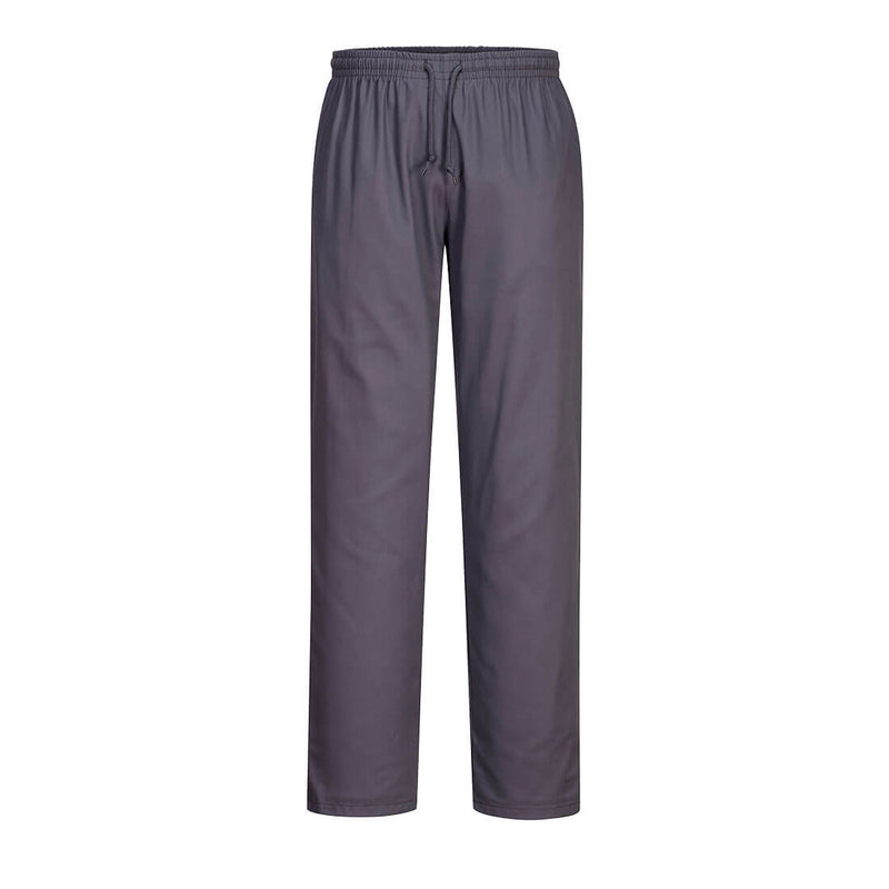 Portwest C070 Drawstring Trousers in sage green, front view