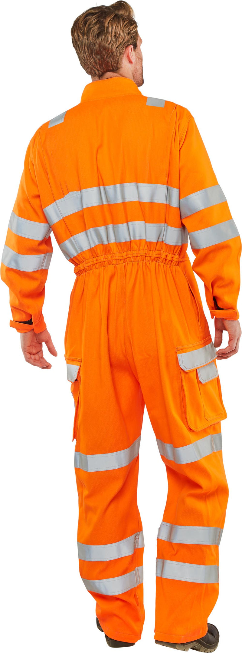 Click Arcflash ARC Compliant Hi-Vis Rail Spec Boilersuit