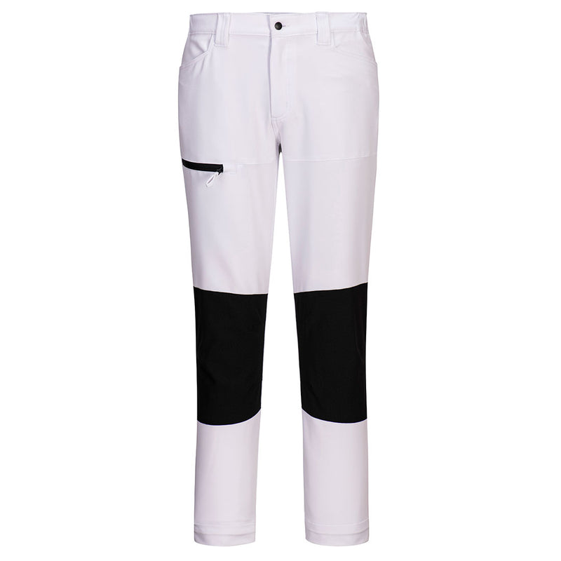 Portwest WX2 Eco Stretch Trousers in pure white.