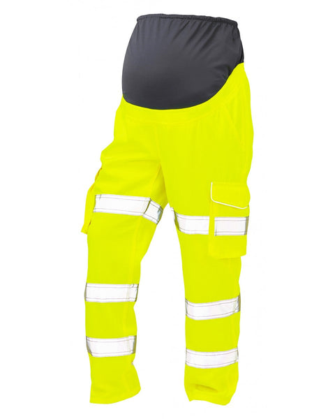 Leo Workwear Verity yellow hi-vis vest for improved visibility and safety in work environments