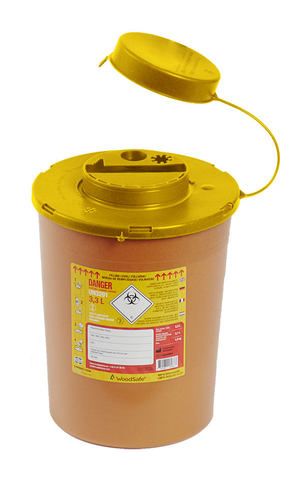 Click Medical Woodsafe Sharps Bin