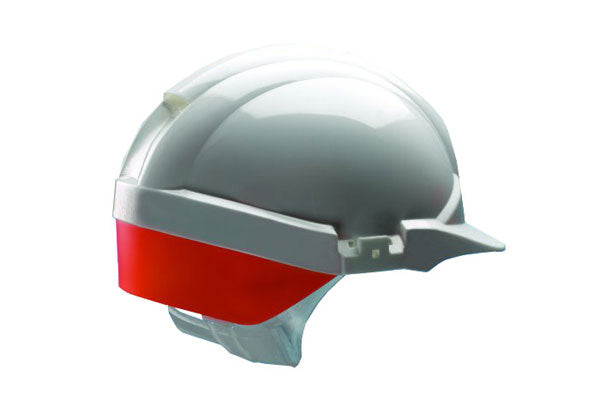 Centurion Reflex Safety Helmet White C/W Orange Rear Flash
